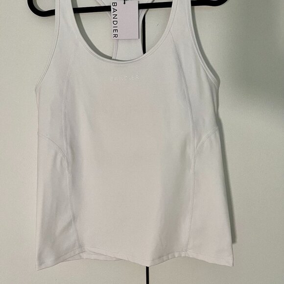 NWT Bandier Center Stage Tank in White size M $90 retail - Picture 10 of 12
